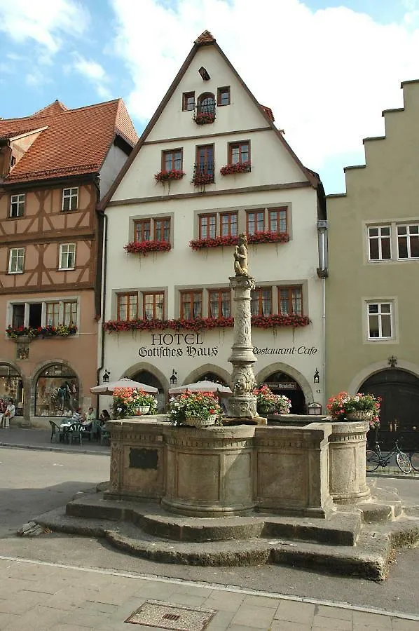 **** Pensión Historik Hotel Gotisches Haus Garni Rothenburg ob der Tauber Alemania